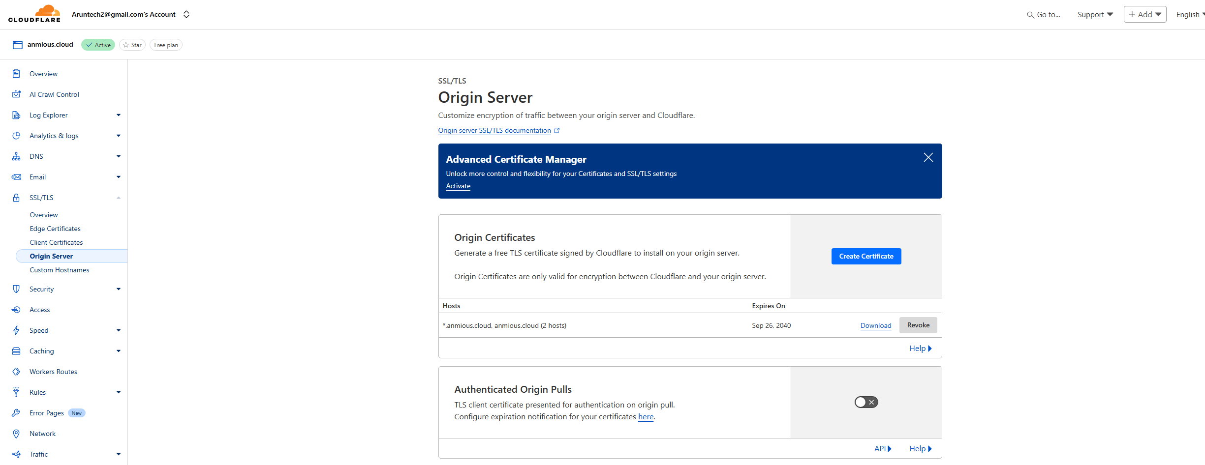 Adding Custom SSL Cert